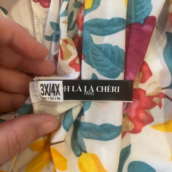 Oh La La Cheri Triangle Cup Cami with Tie Back and Matching Shorts Size 3X - Picture 6 of 7